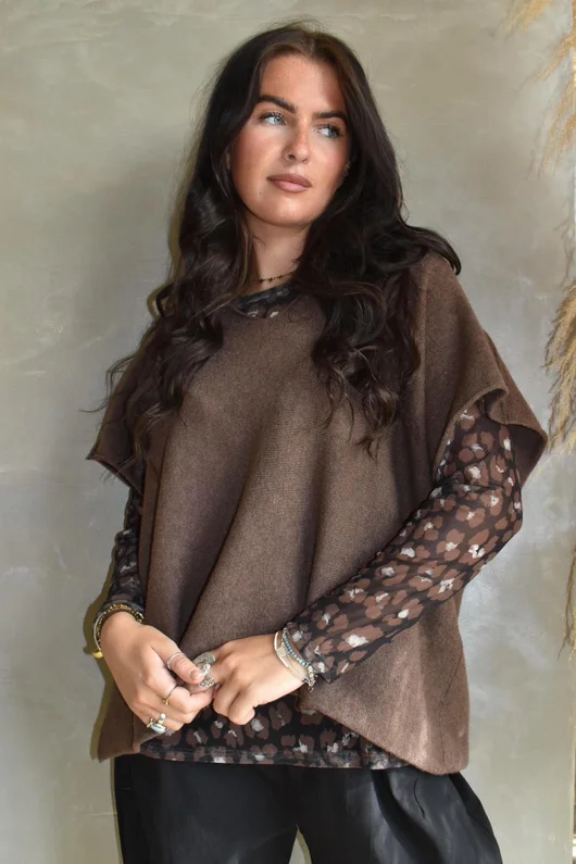 Bobby Mesh Layering Top Sana Leopard Black